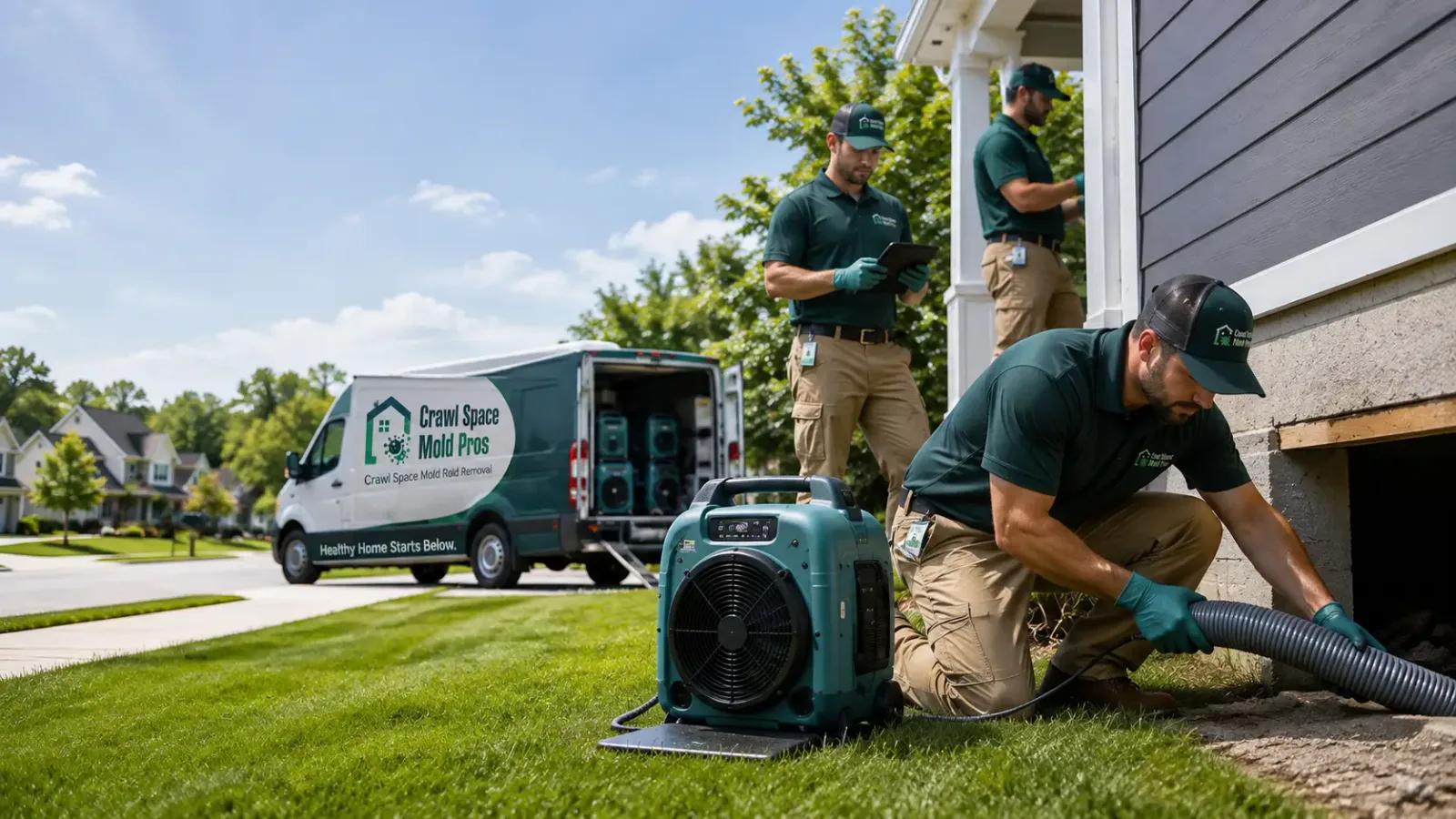 Crawl Space Mold Removal in Buckley, MI